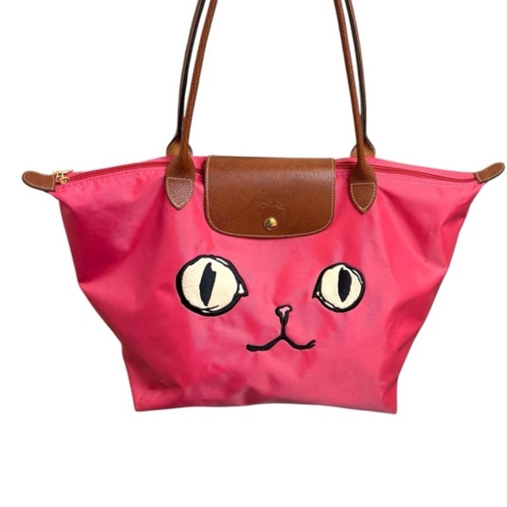Longchamp le pliage RARE pink Miao tote bag